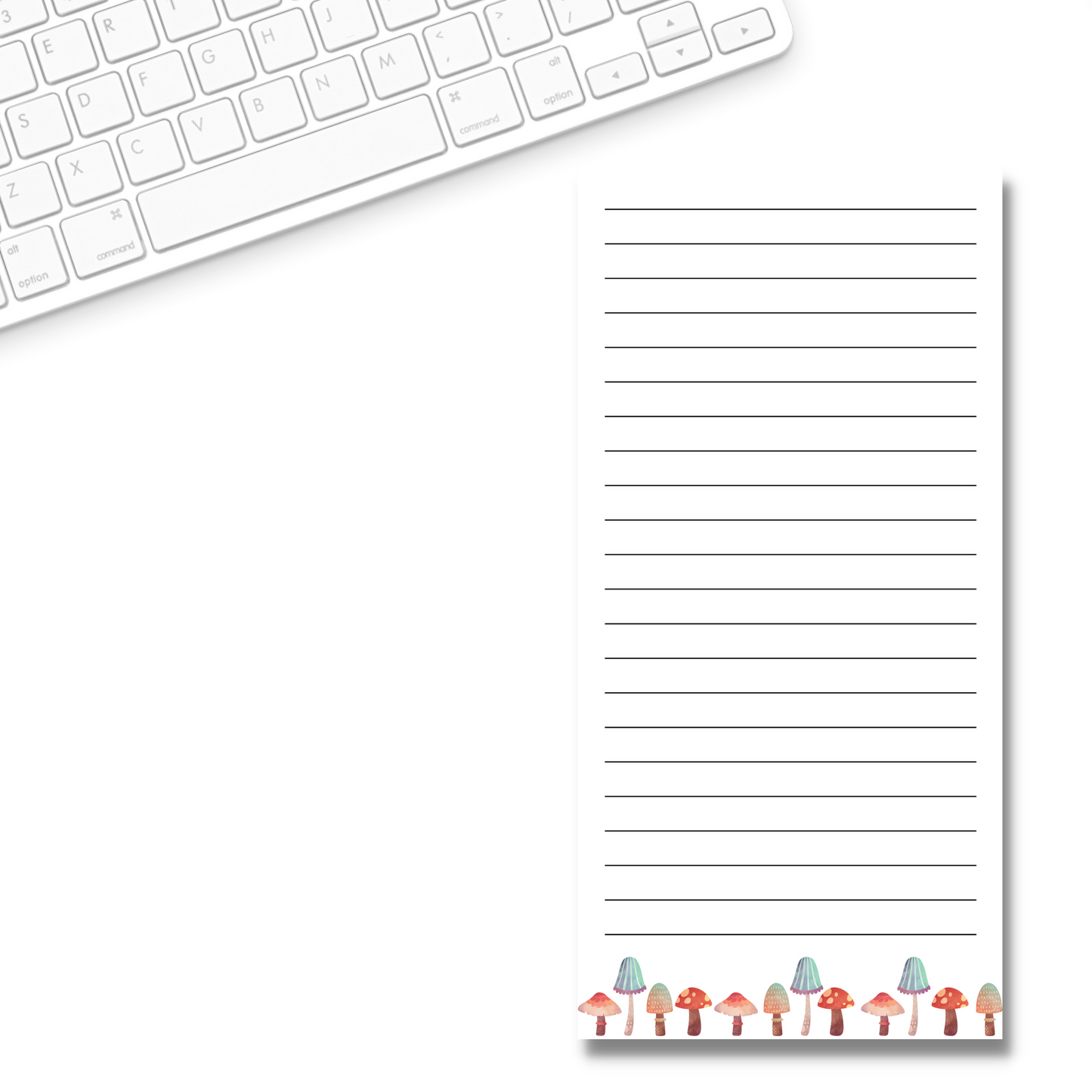 Mushroom Party Notepad (4 x 8)