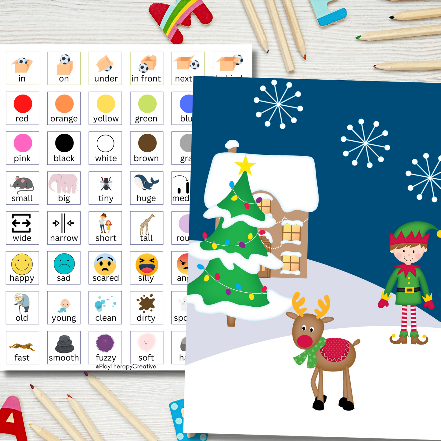 Winter AAC Play Scene