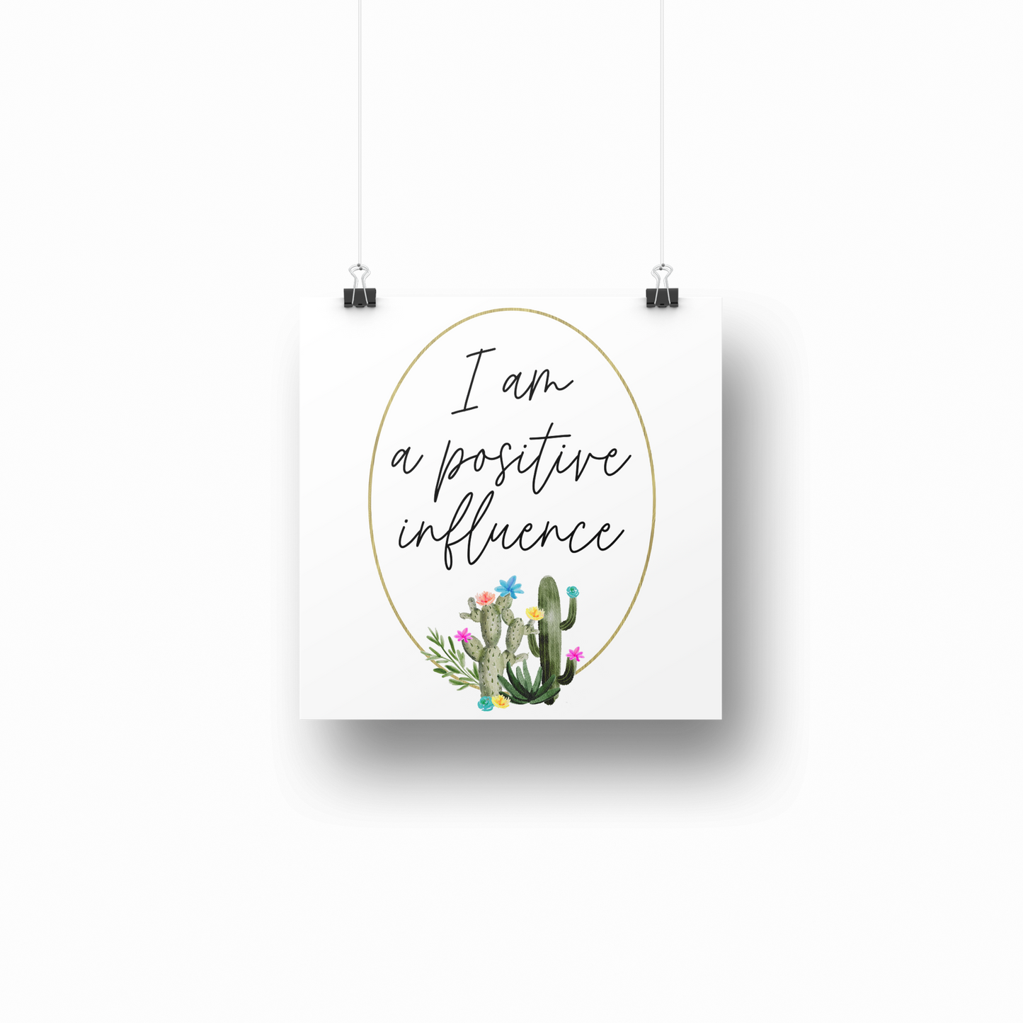 Cactus Educator Affirmation Card Set