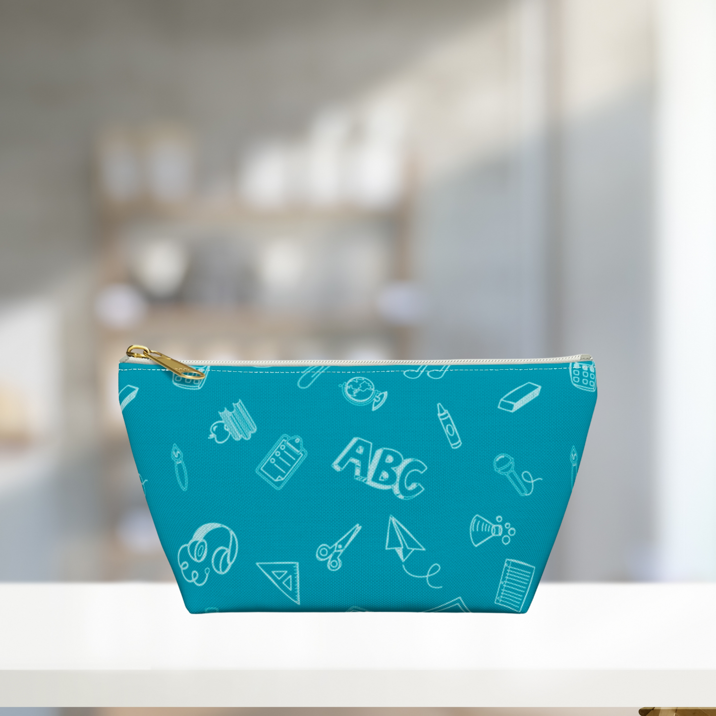 Customizable Elementary Doodles Pencil Pouch w T-bottom
