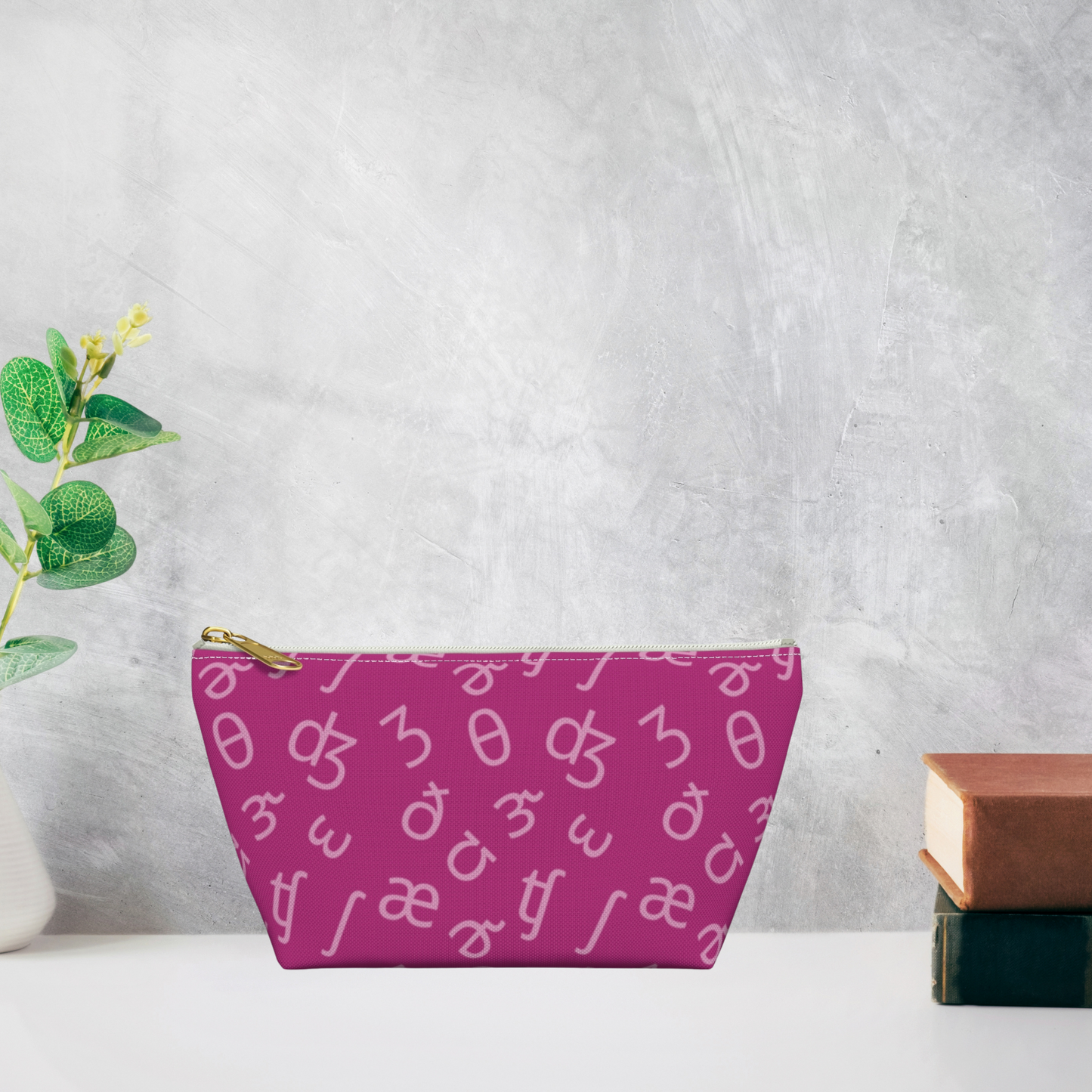 Customizable IPA Pencil Pouch w T-bottom