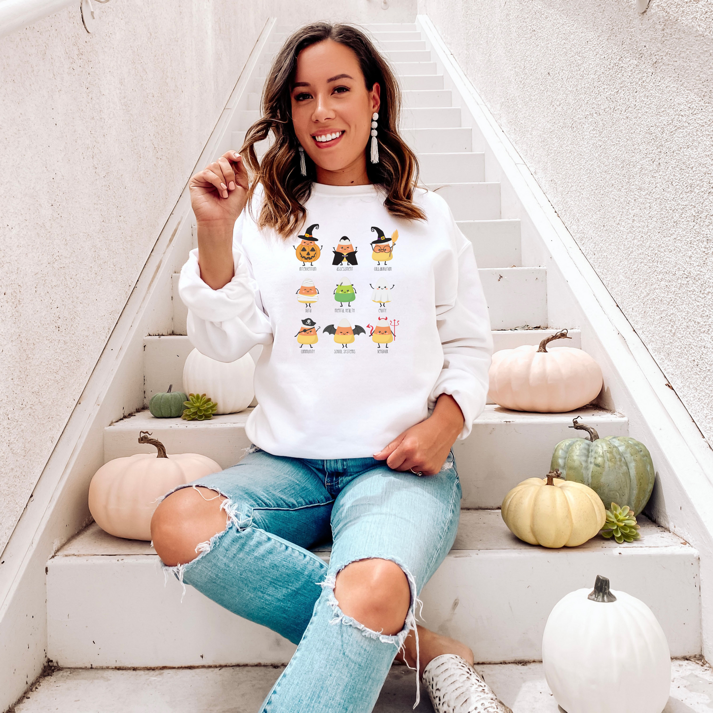 School Psychologist Candy Corn Scope of Practice Pullover