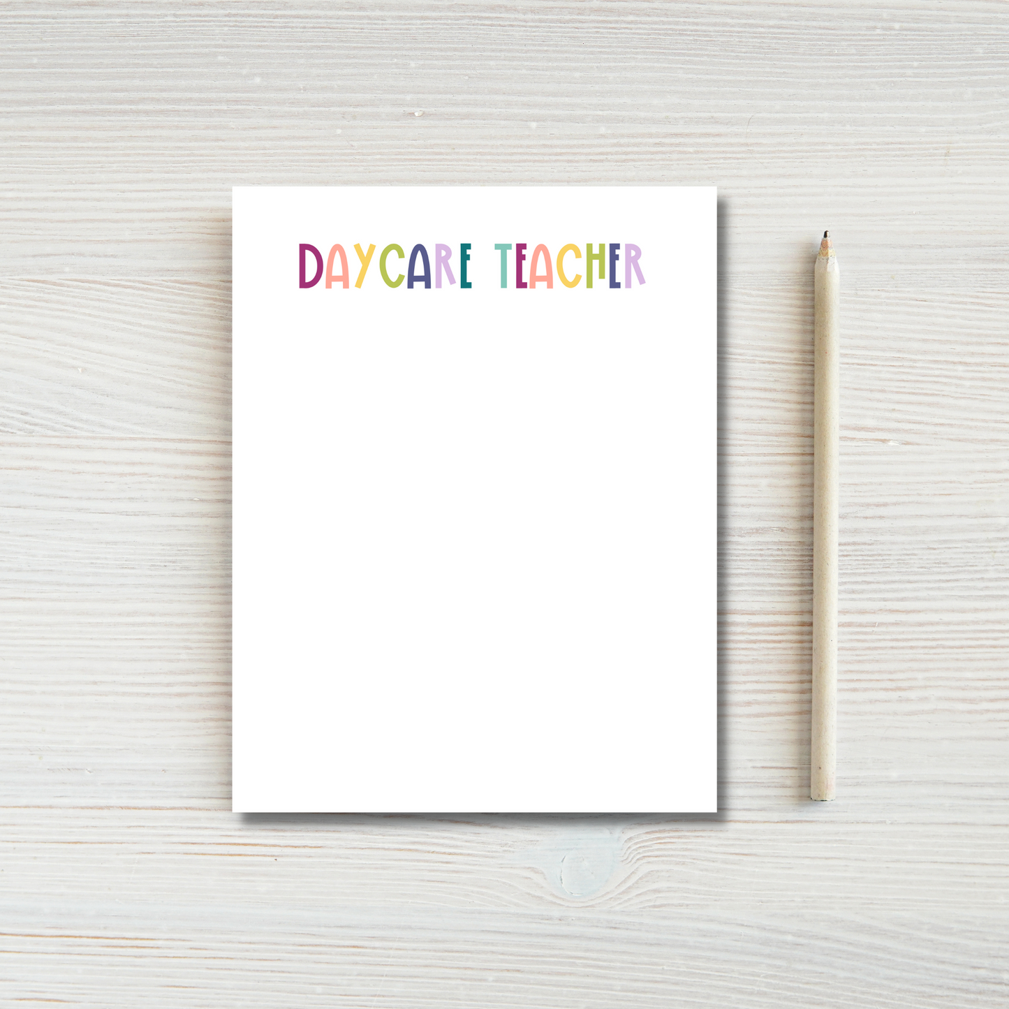 Daycare Teacher Notepad