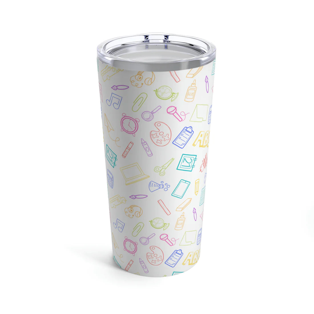 Elementary Doodles Rainbow Tumbler 20 oz