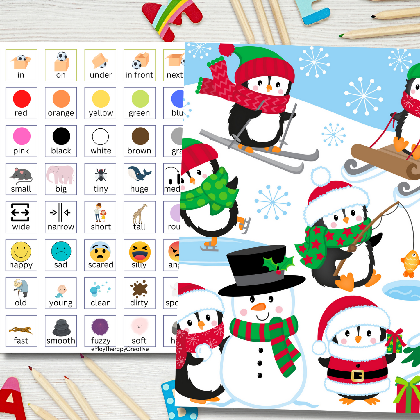 Penguin AAC Play Scene