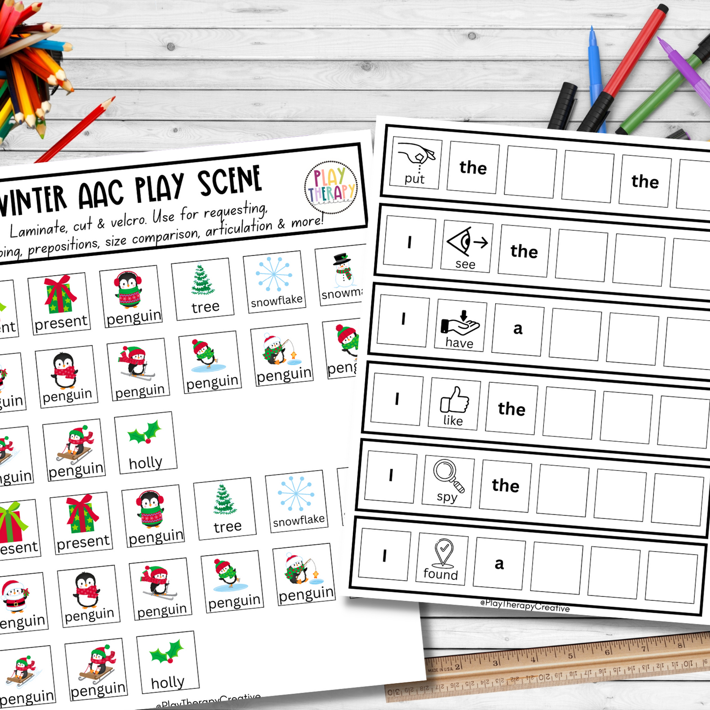 Penguin AAC Play Scene