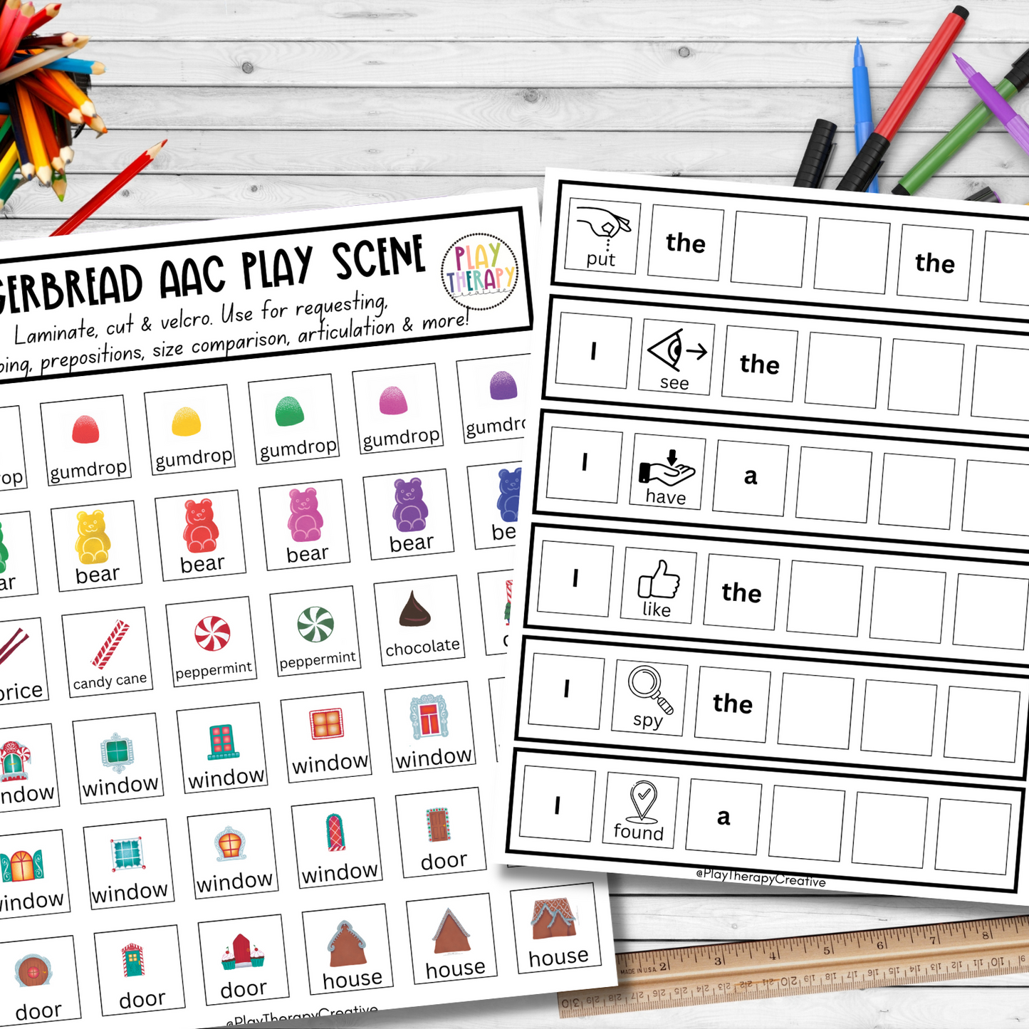 Gingerbread AAC Play Scene