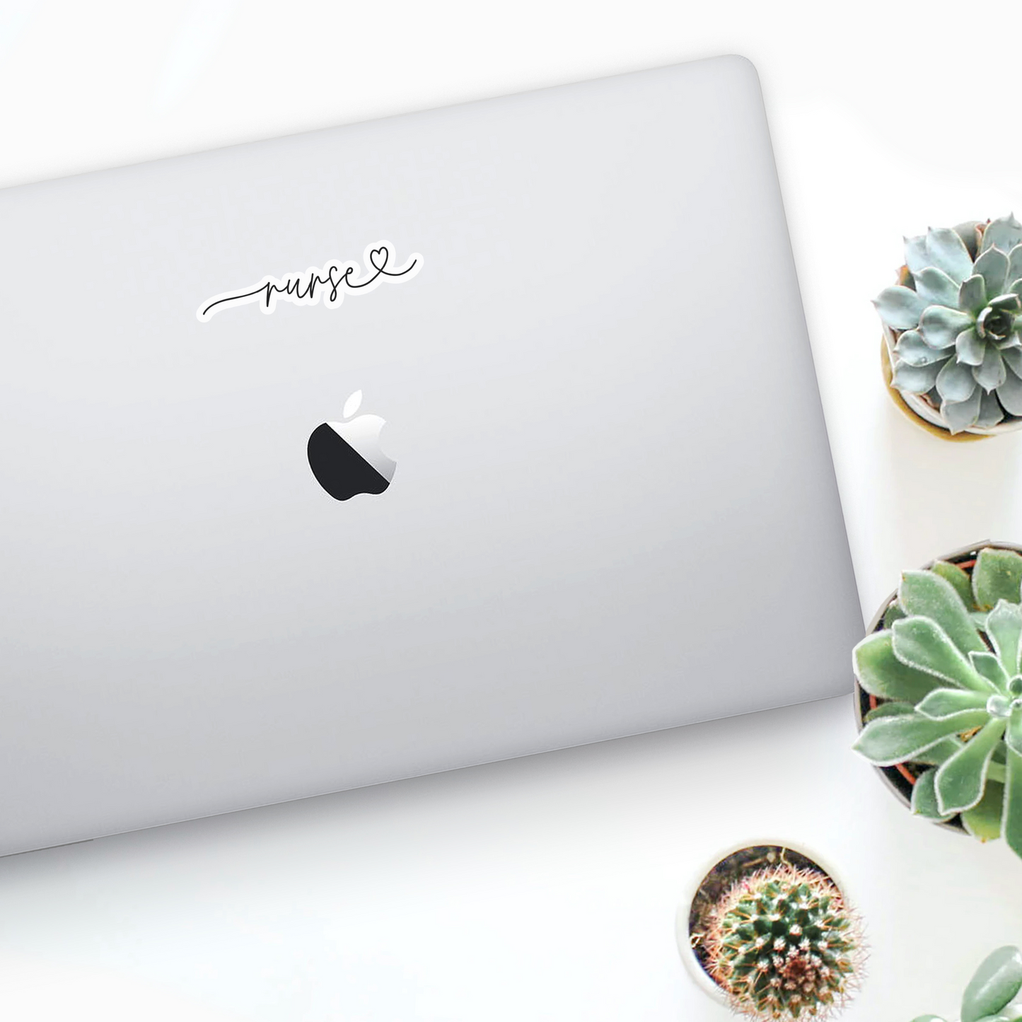 Nurse Love Script Sticker