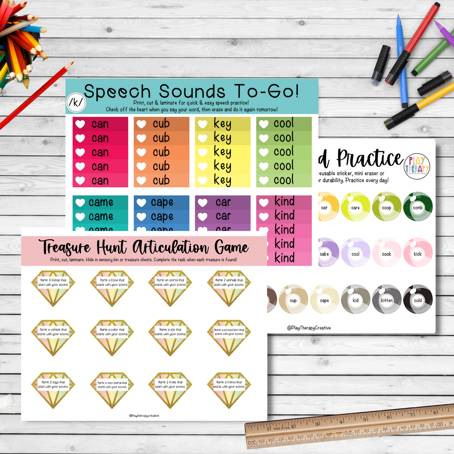 Summer Homework for Articulation Speech Therapy Pre-Vocalic /R/ sound