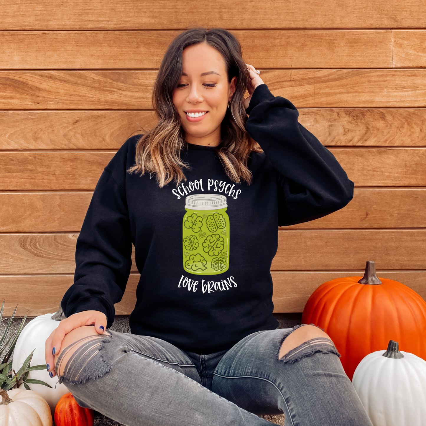 School Psychs Love Brains Pullover