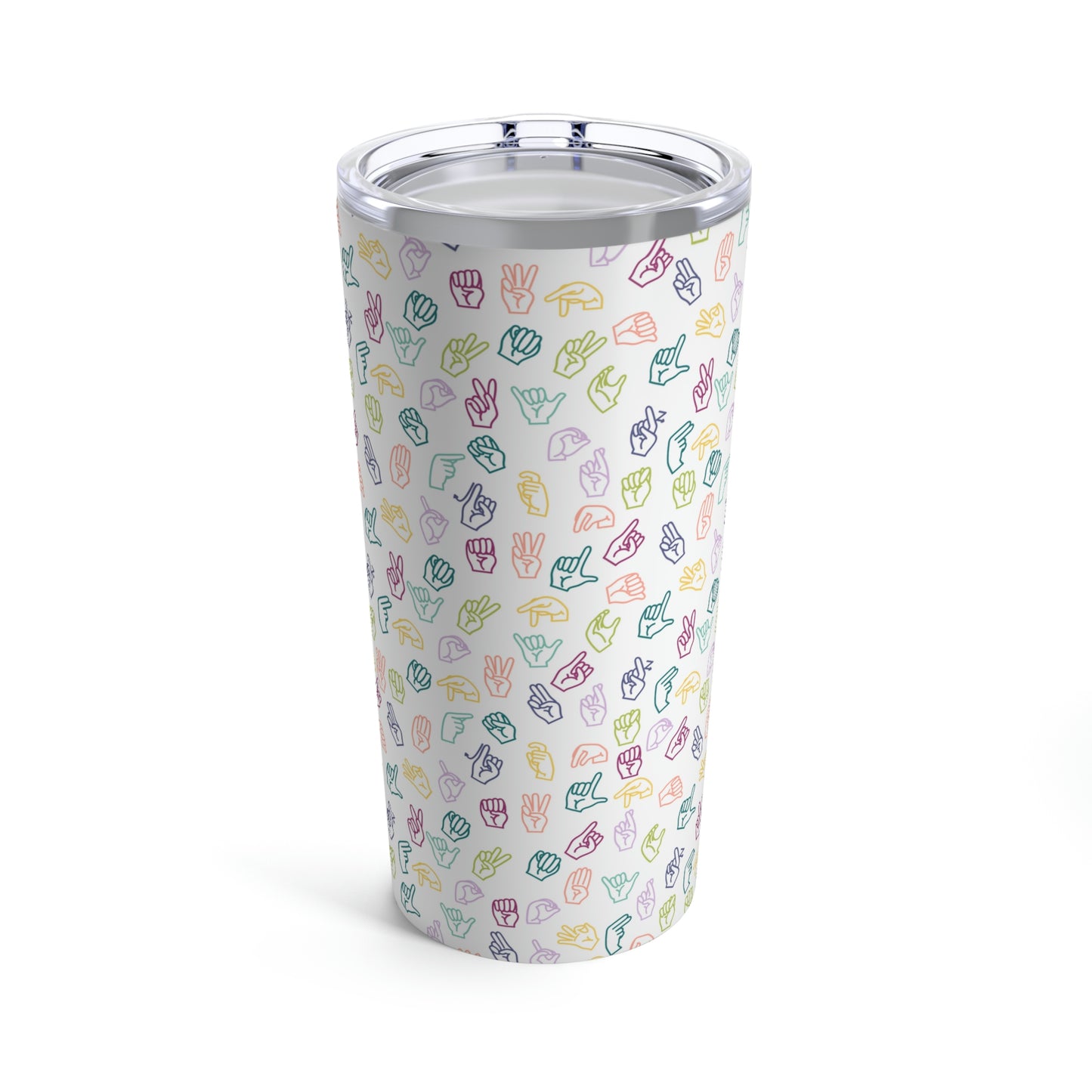 ASL Rainbow Tumbler 20oz