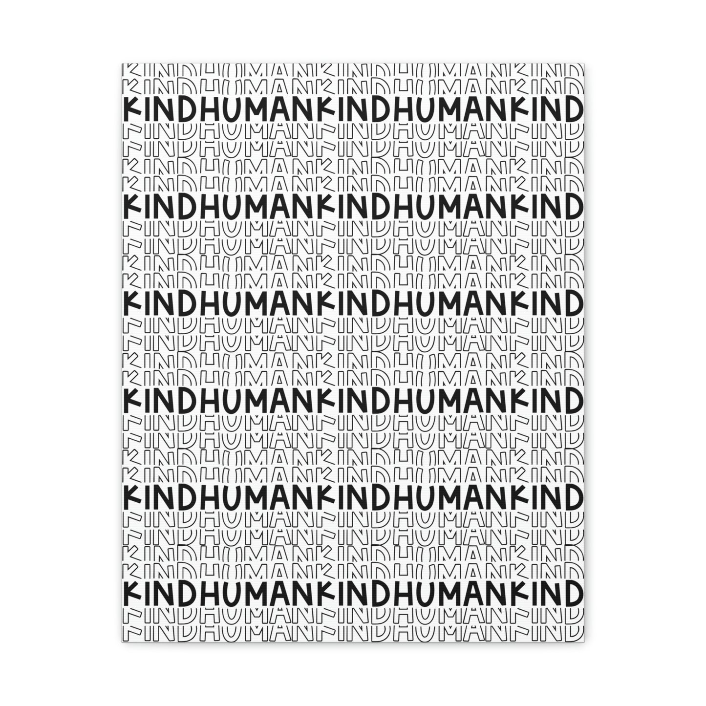 Kind Human Canvas Print (16 x 20 in)