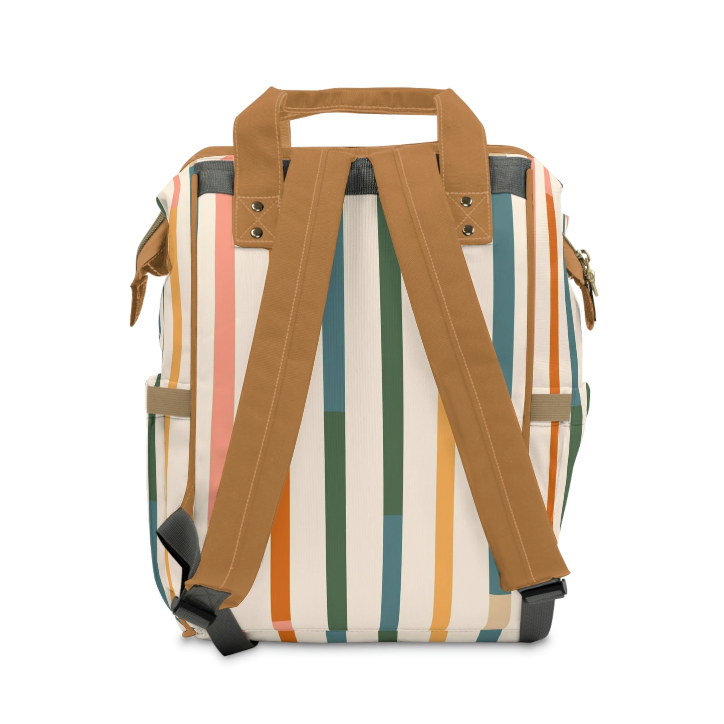 Muted Rainbow Stripes Backpack