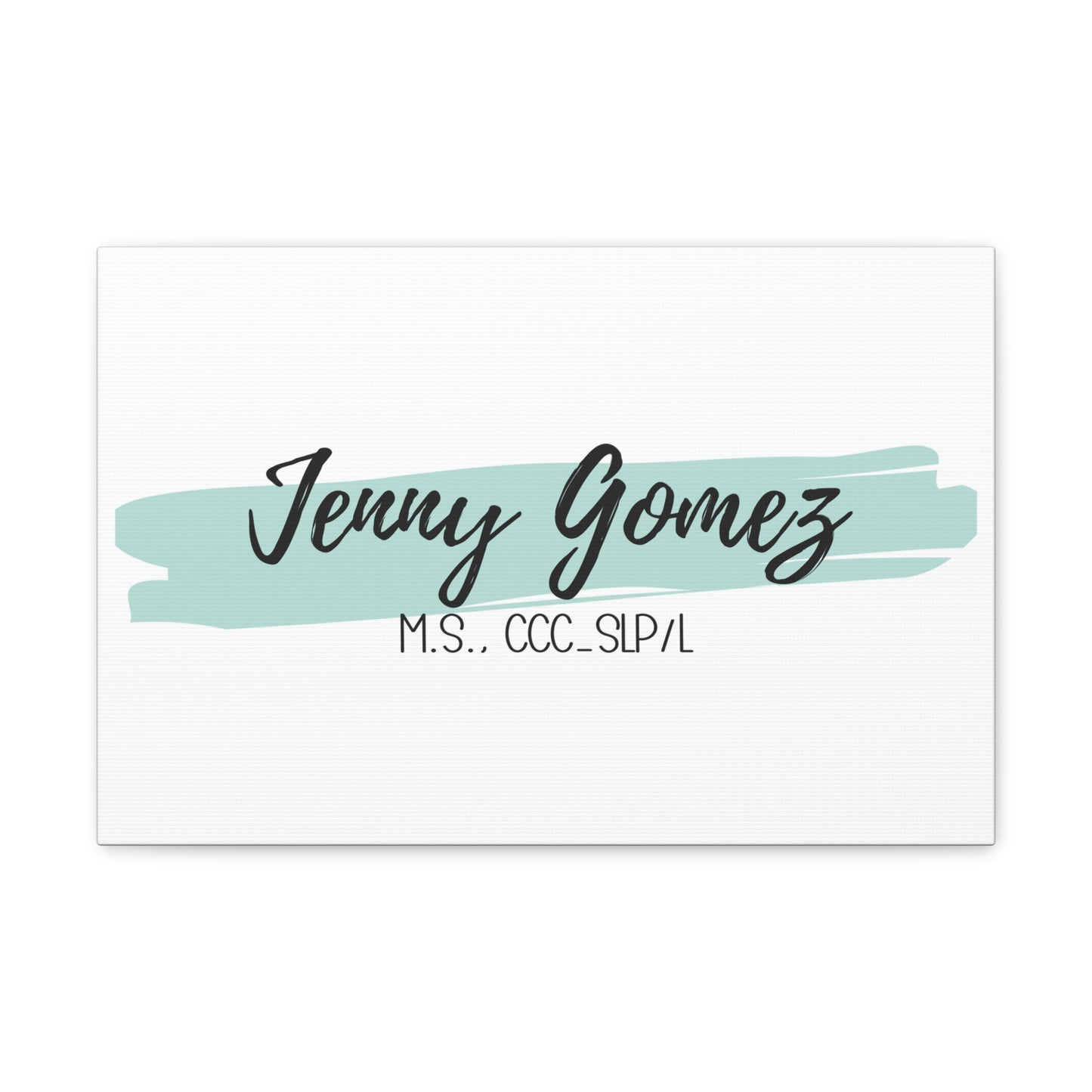 Light Teal Custom Canvas (18 x 12 in)