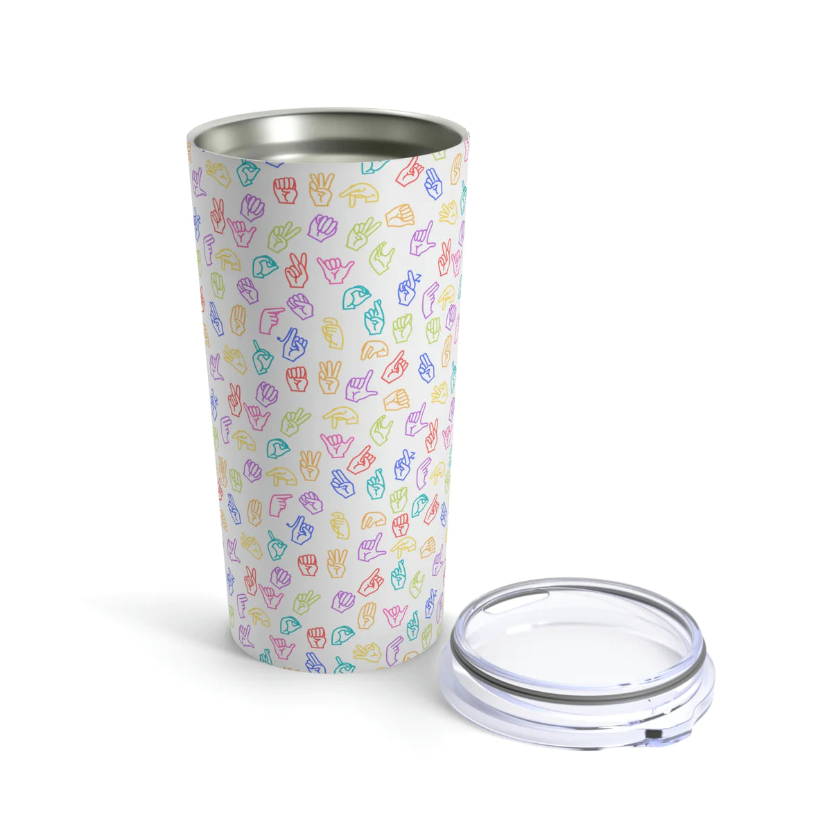 ASL Rainbow Tumbler 20oz