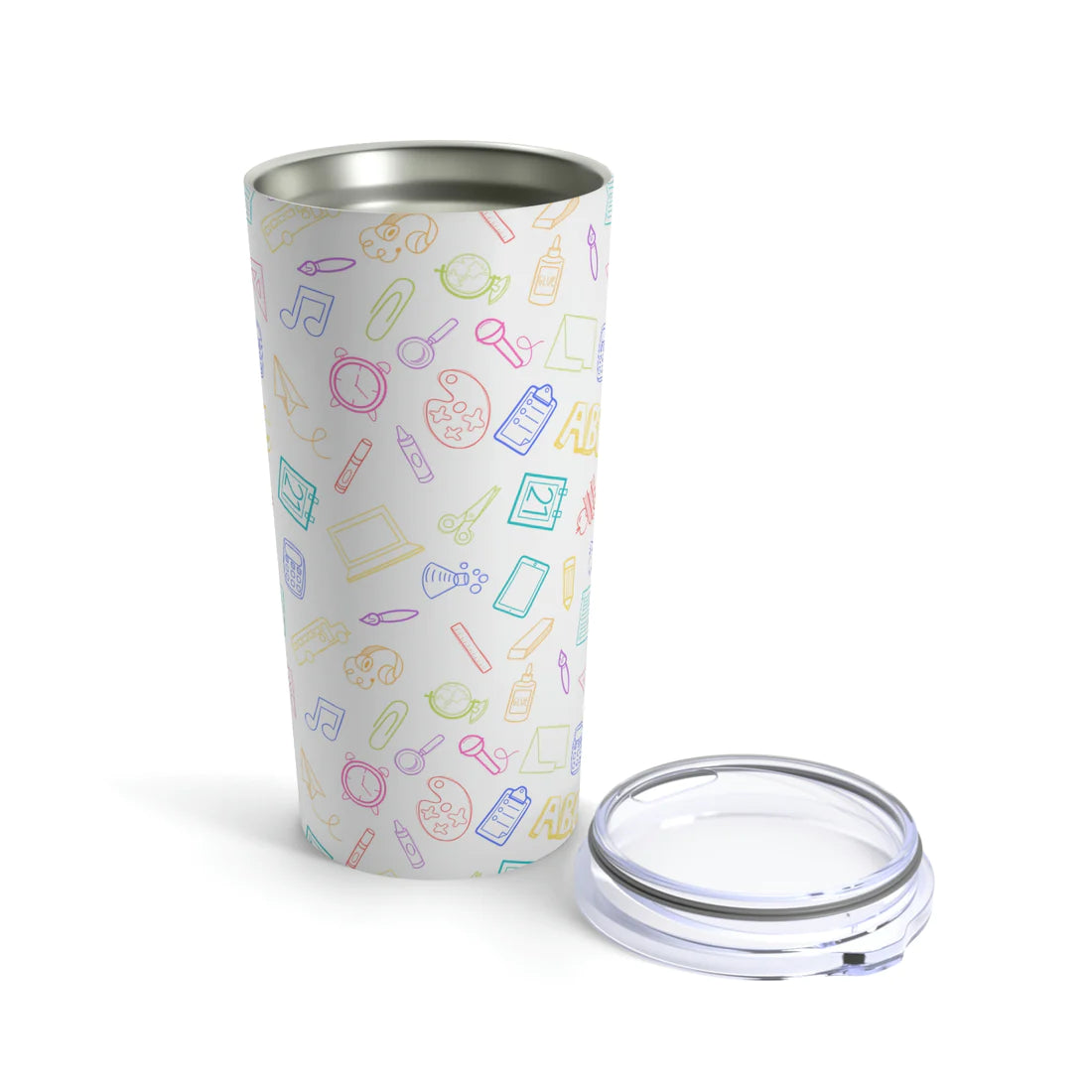 Elementary Doodles Rainbow Tumbler 20 oz