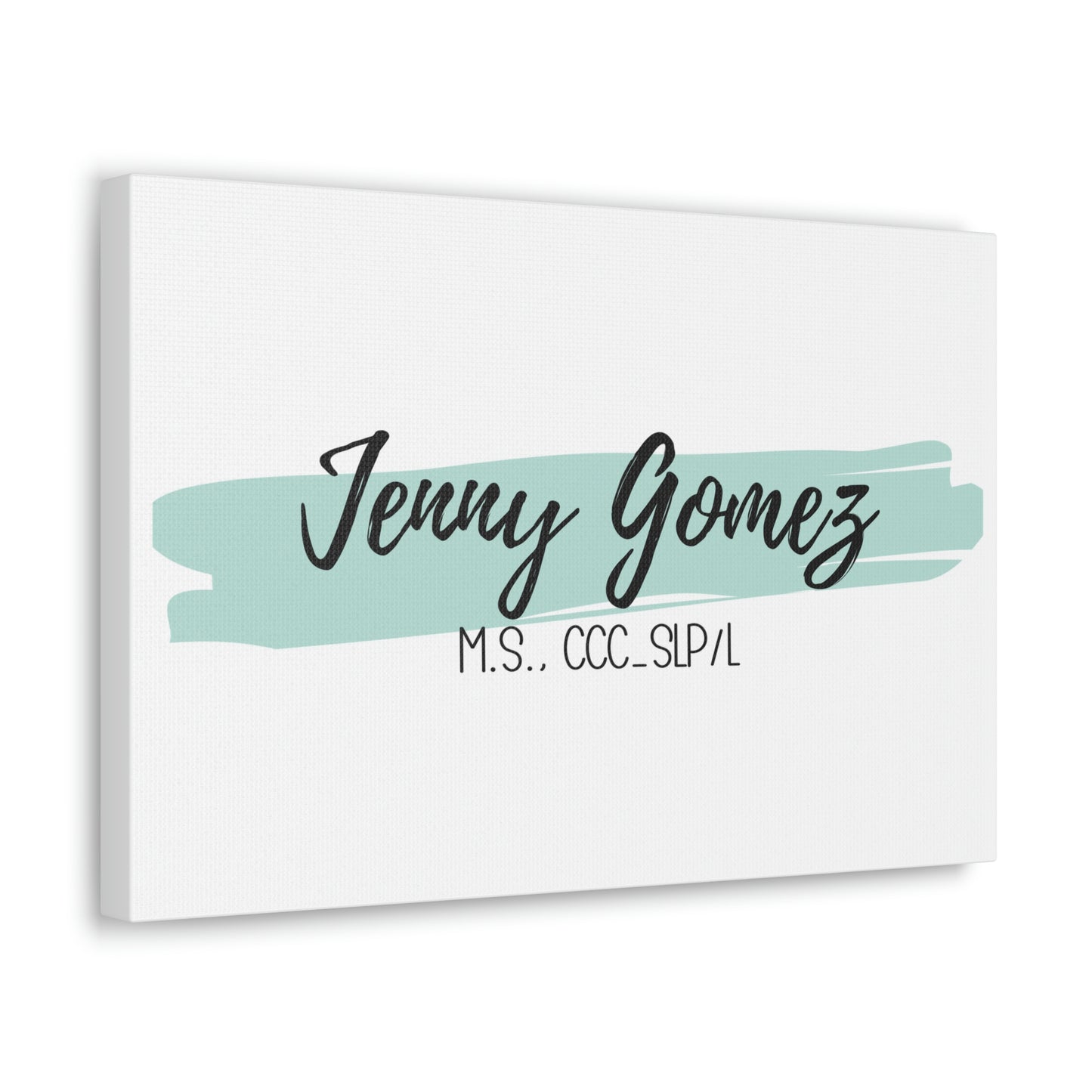 Light Teal Custom Canvas (18 x 12 in)