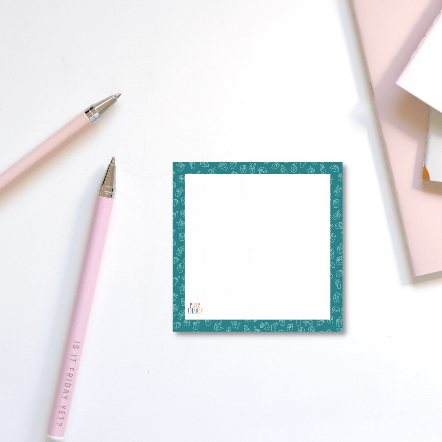 Teal ASL Sticky Notes