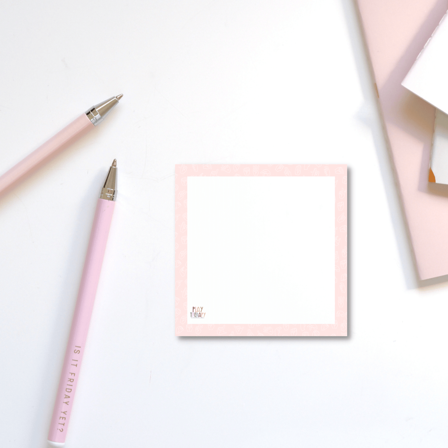 Pink ASL Sticky Notes