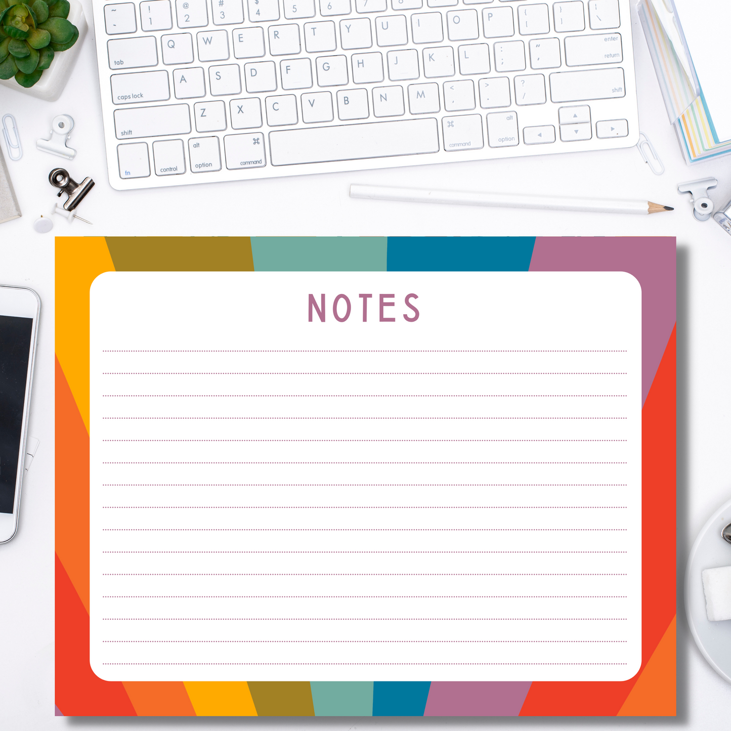 Rainbow Notepad (8.5 x 11)