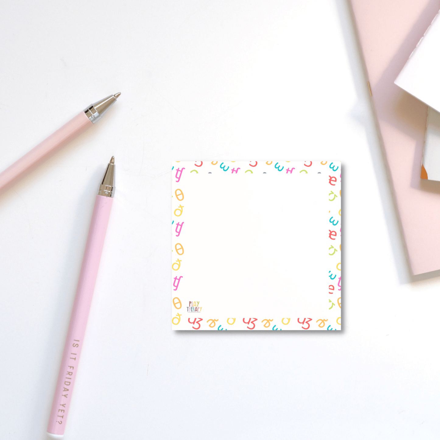 Bright Rainbow IPA on White Sticky Notes