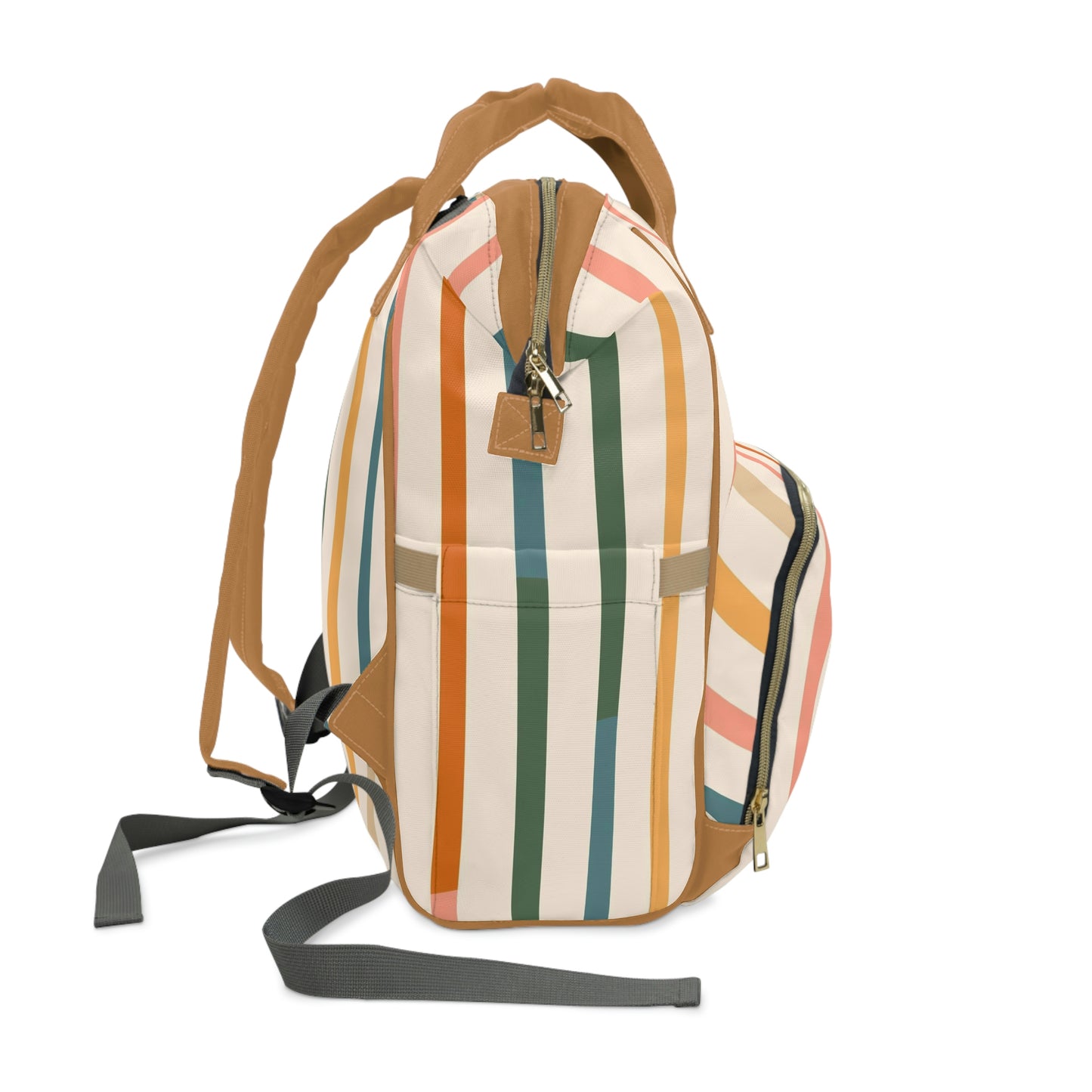 Muted Rainbow Stripes Backpack