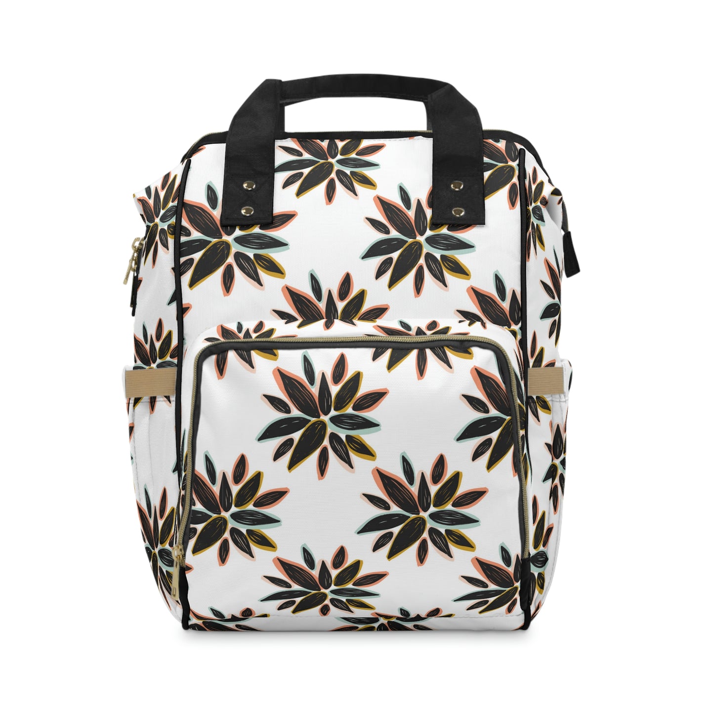 B + W Floral Backpack