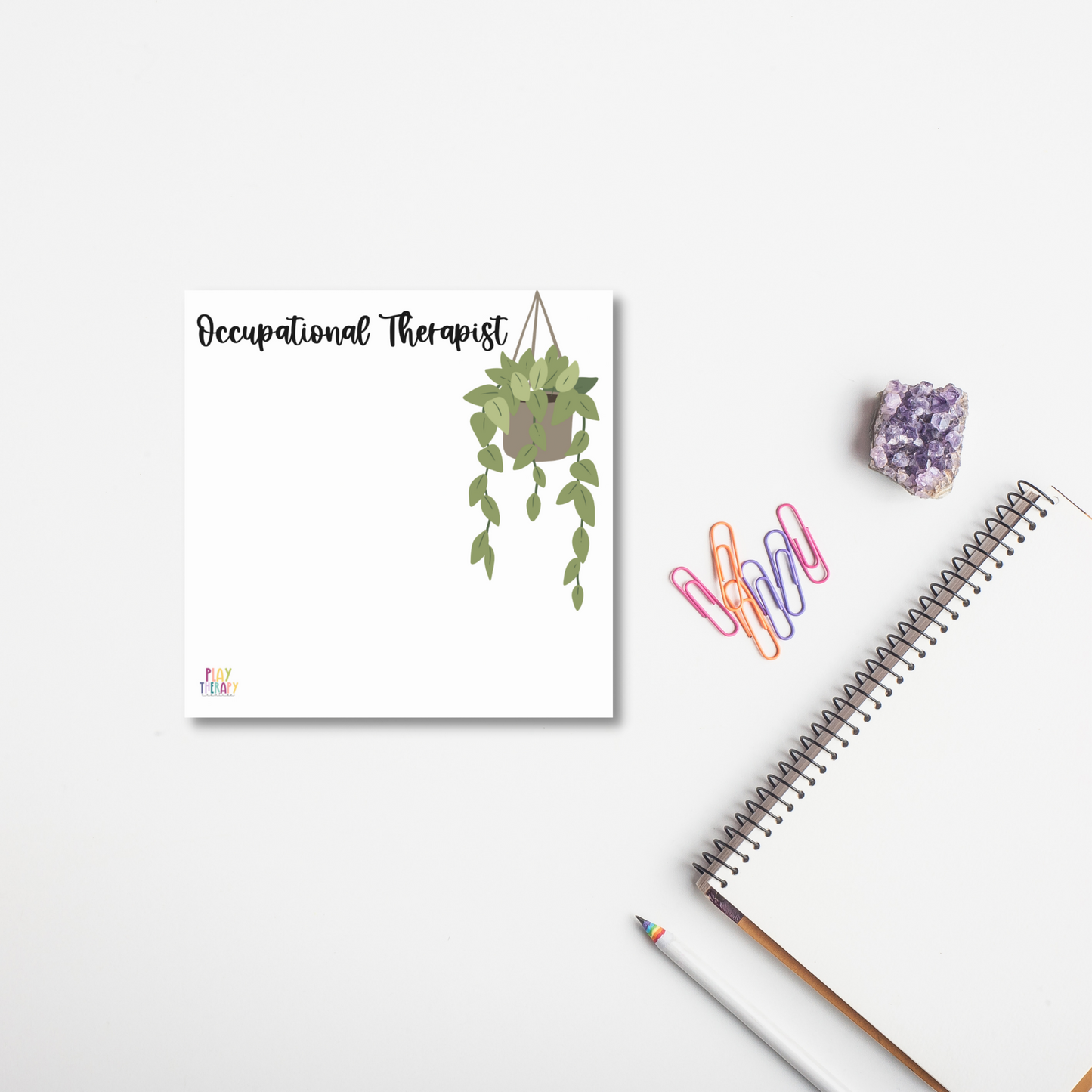Occupational Therapist Potted Plant Sticky Notes