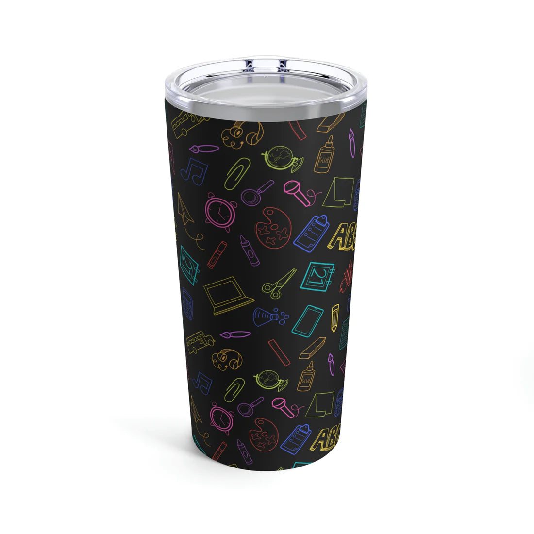 Elementary Doodles Rainbow Tumbler 20 oz