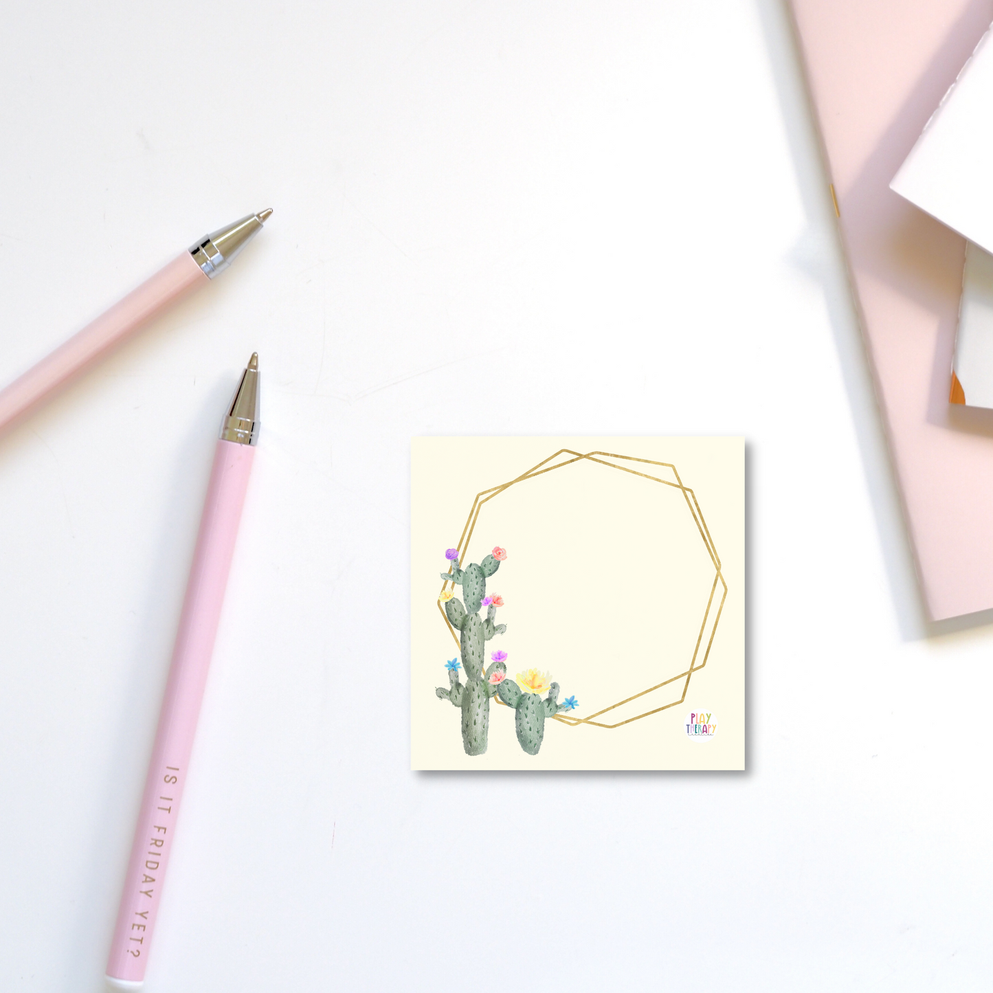 Yellow Cactus Sticky Notes