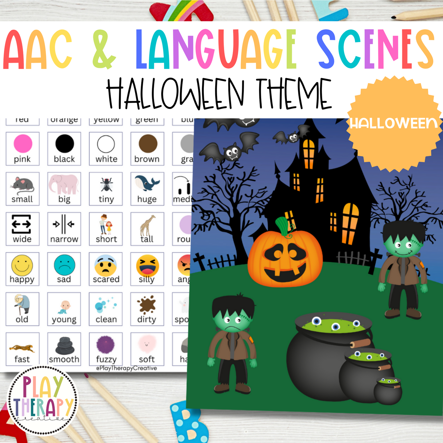 Halloween AAC Play Scene
