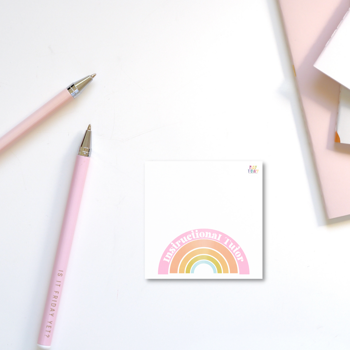 Instructional Tutor Bright Rainbow Sticky Notes