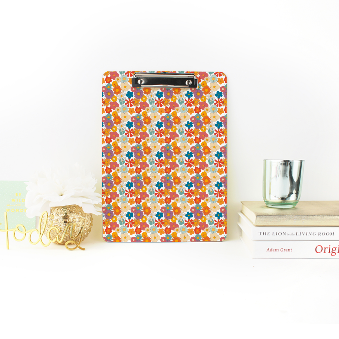 Retro Floral Clipboard