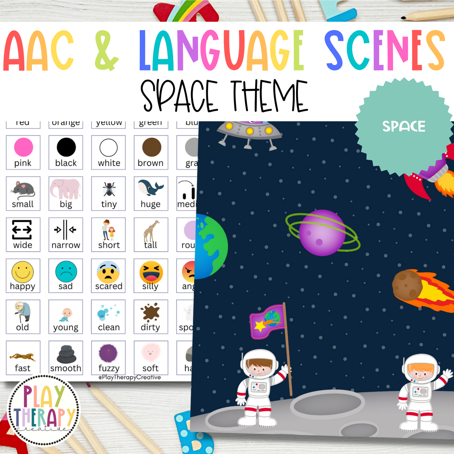 Space AAC Play Scene