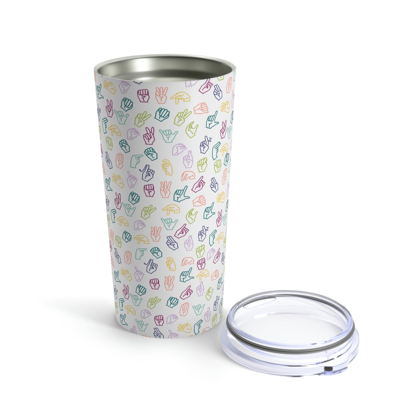 ASL Rainbow Tumbler 20oz