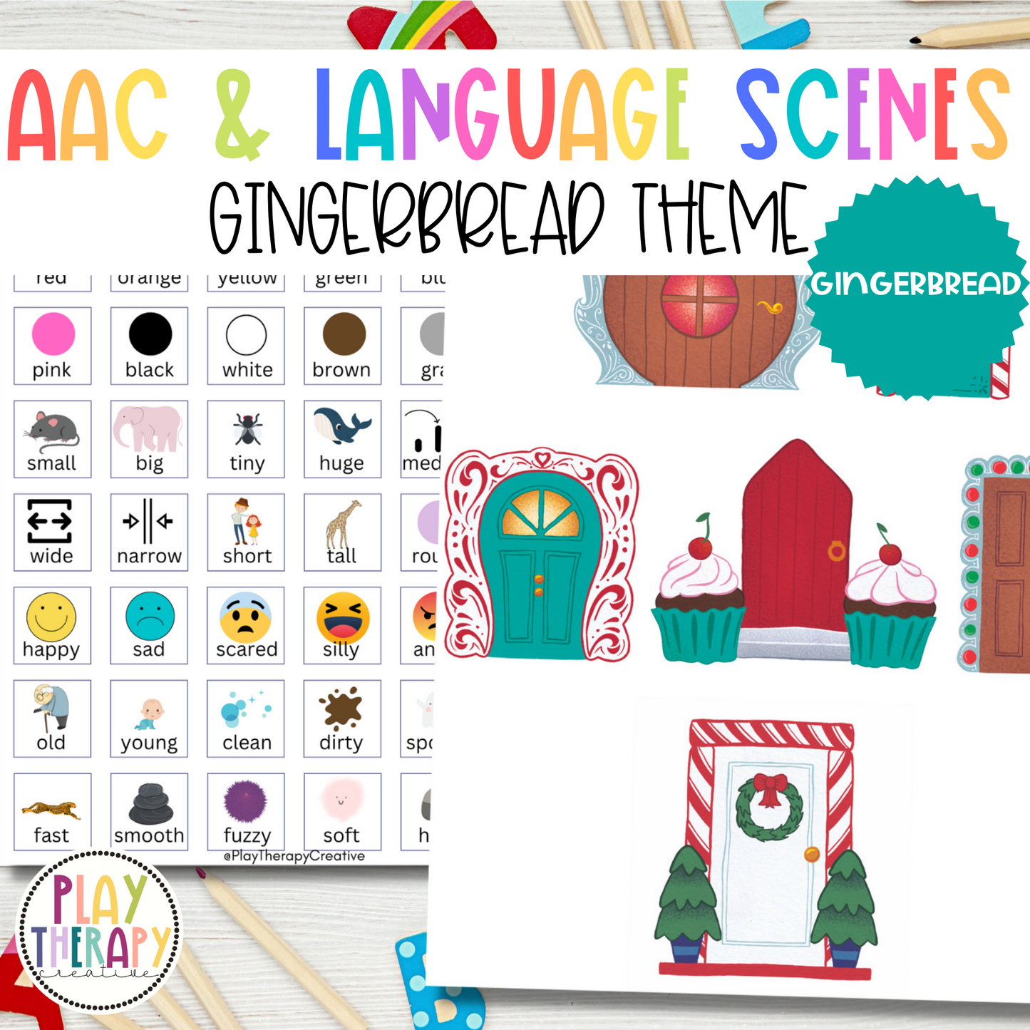 Gingerbread AAC Play Scene