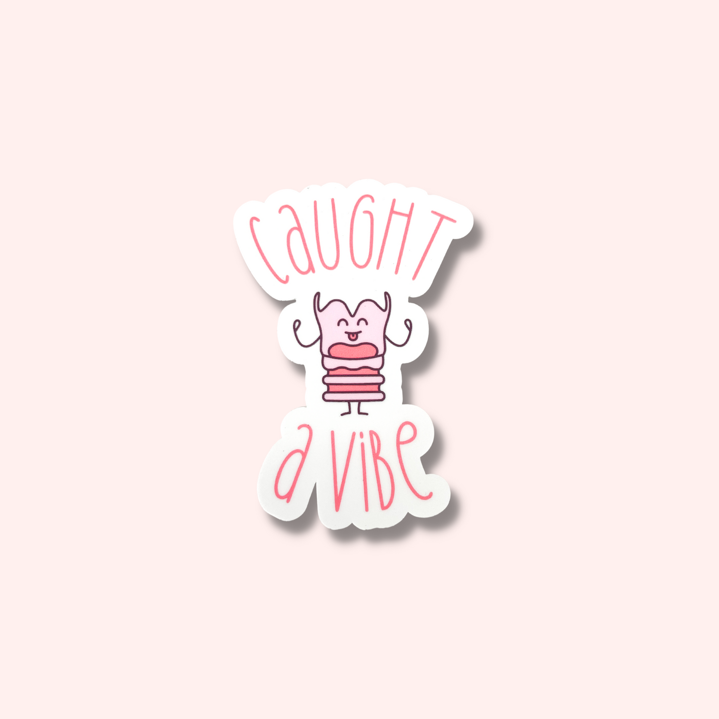Caught a Vibe Larynx Sticker