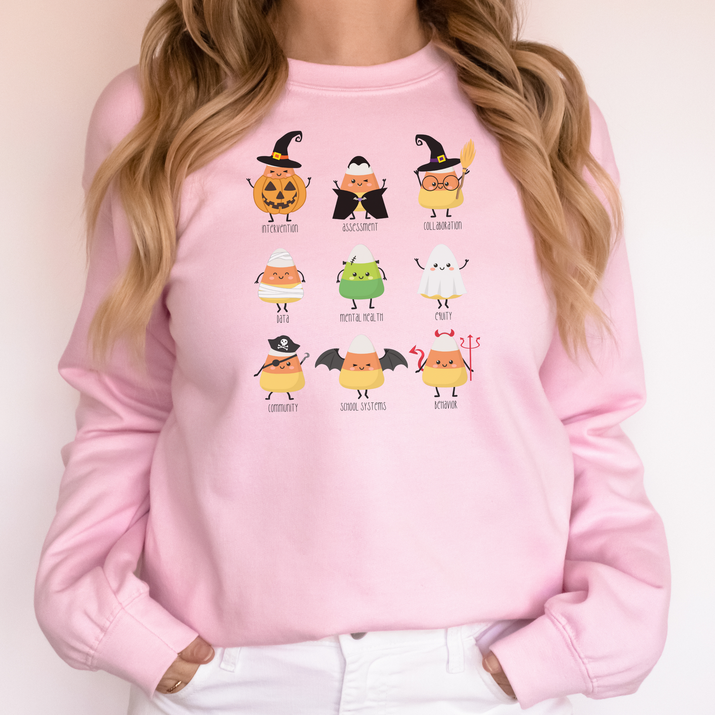 School Psychologist Candy Corn Scope of Practice Pullover