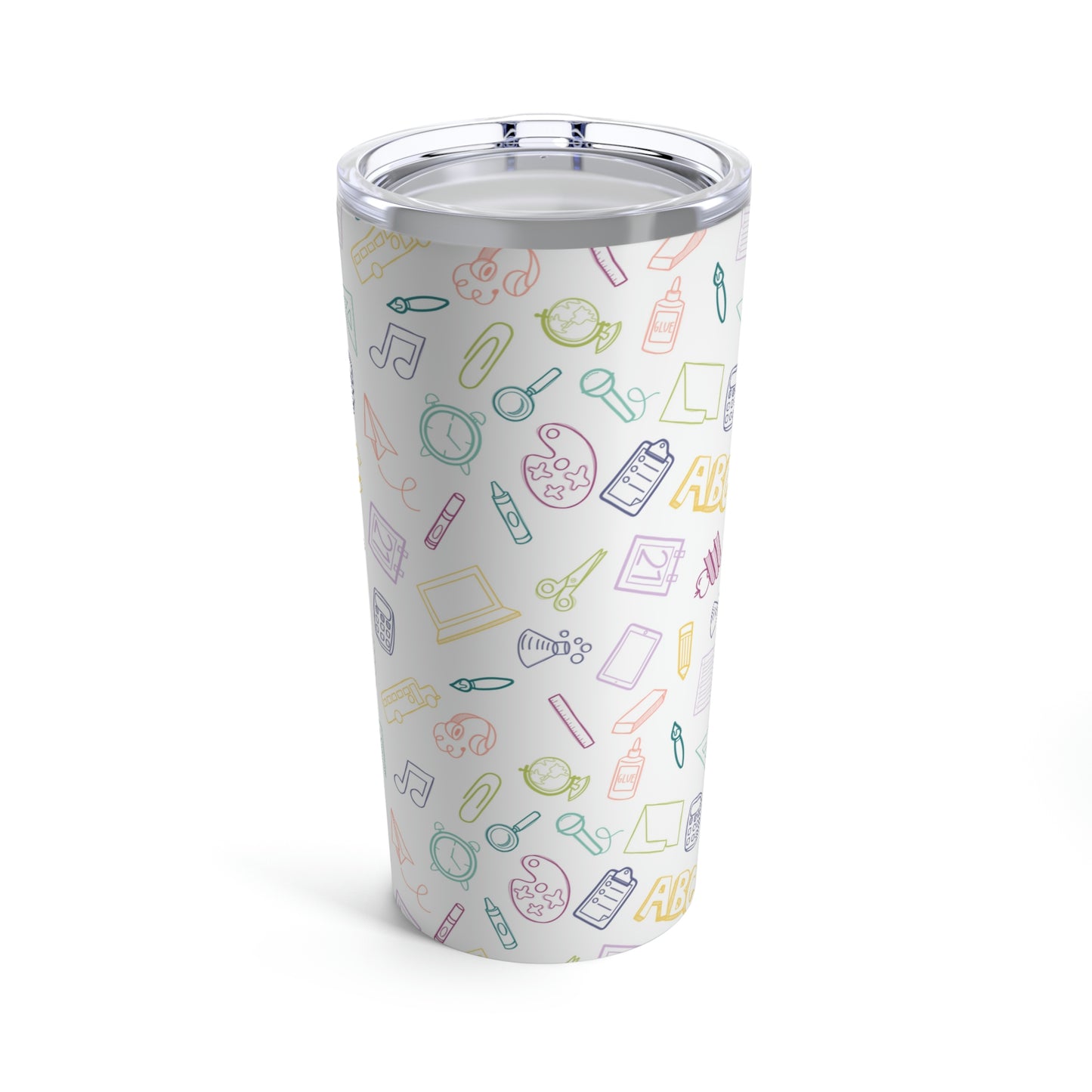 Elementary Doodles Rainbow Tumbler 20 oz