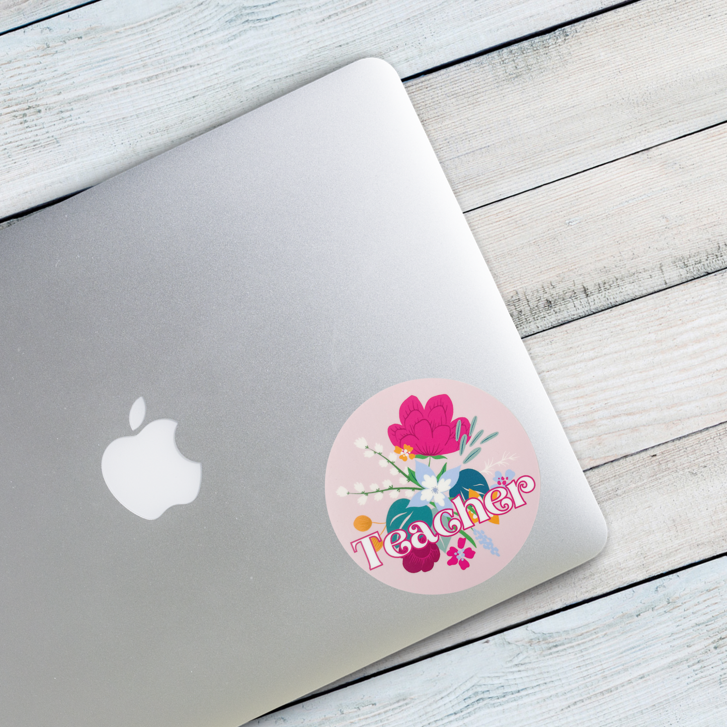 Teacher Floral Sticker