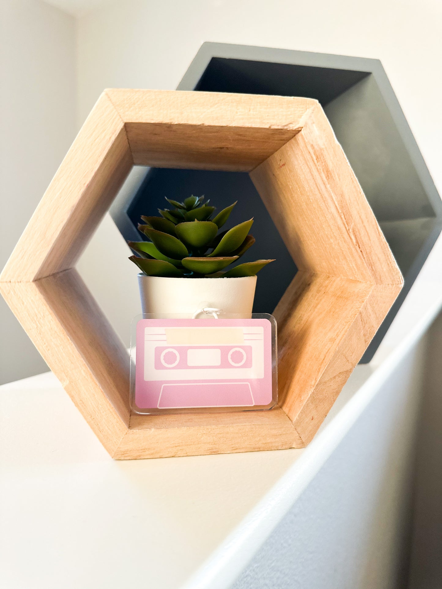 Lavender Mini Cassette Keychain