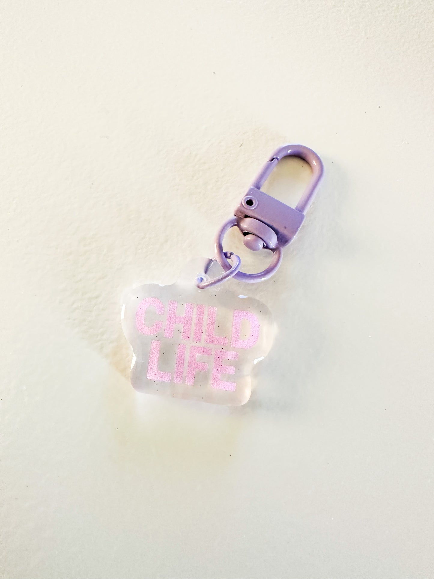 Lavender Child Life Badge Charm