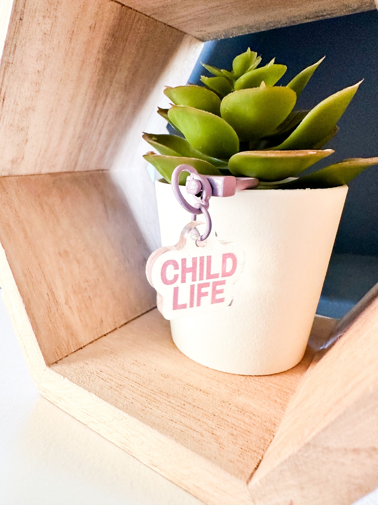 Lavender Child Life Badge Charm