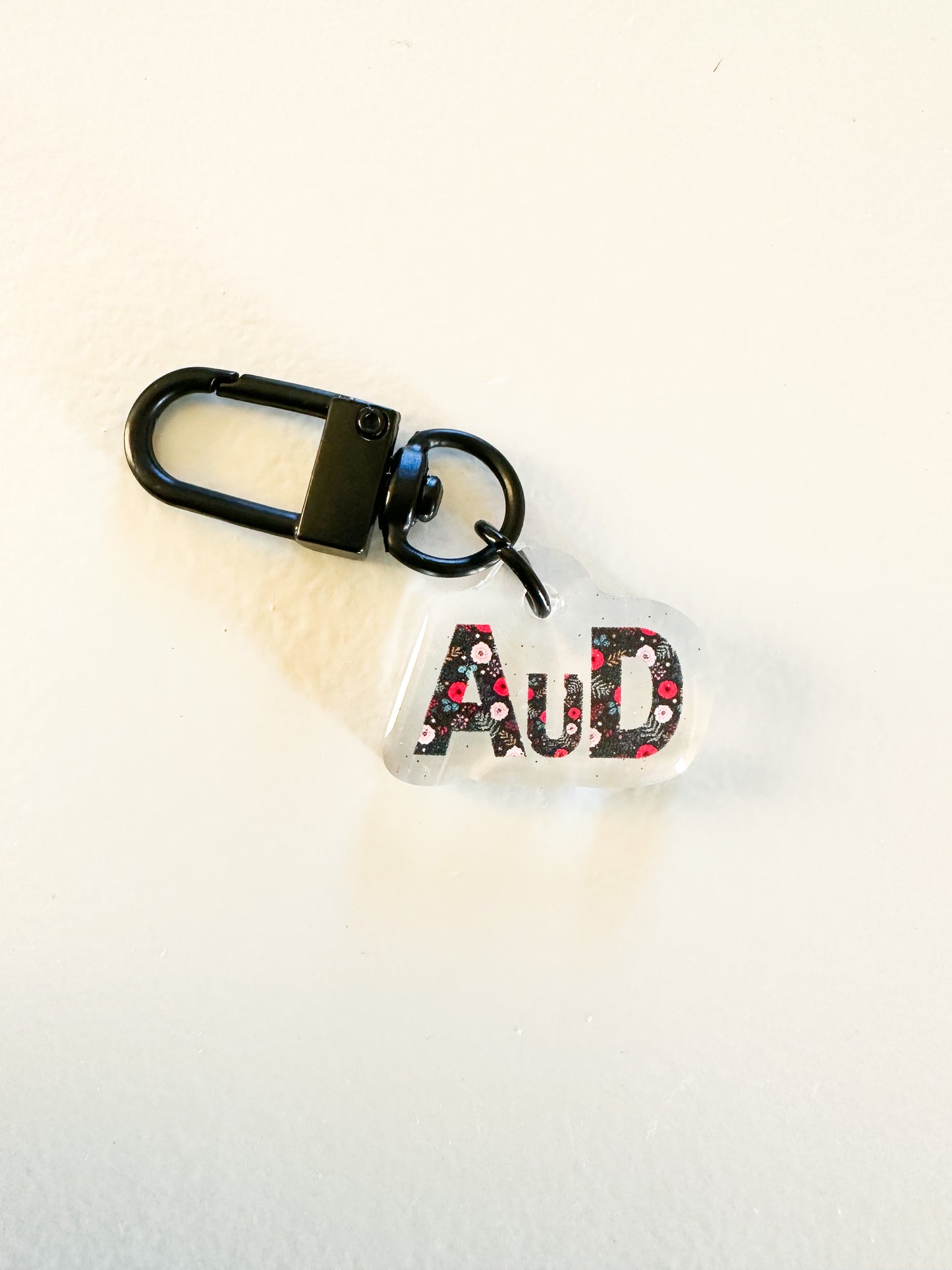 AuD Floral Badge Charm