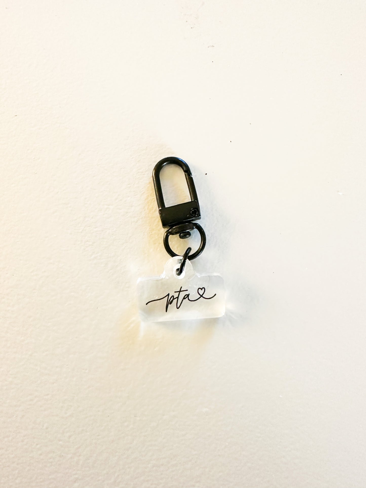 PTA Love Script Badge Charm