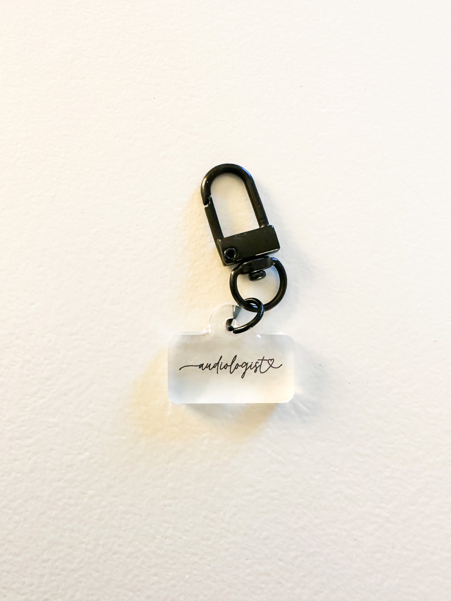 Audiologist Love Script Badge Charm