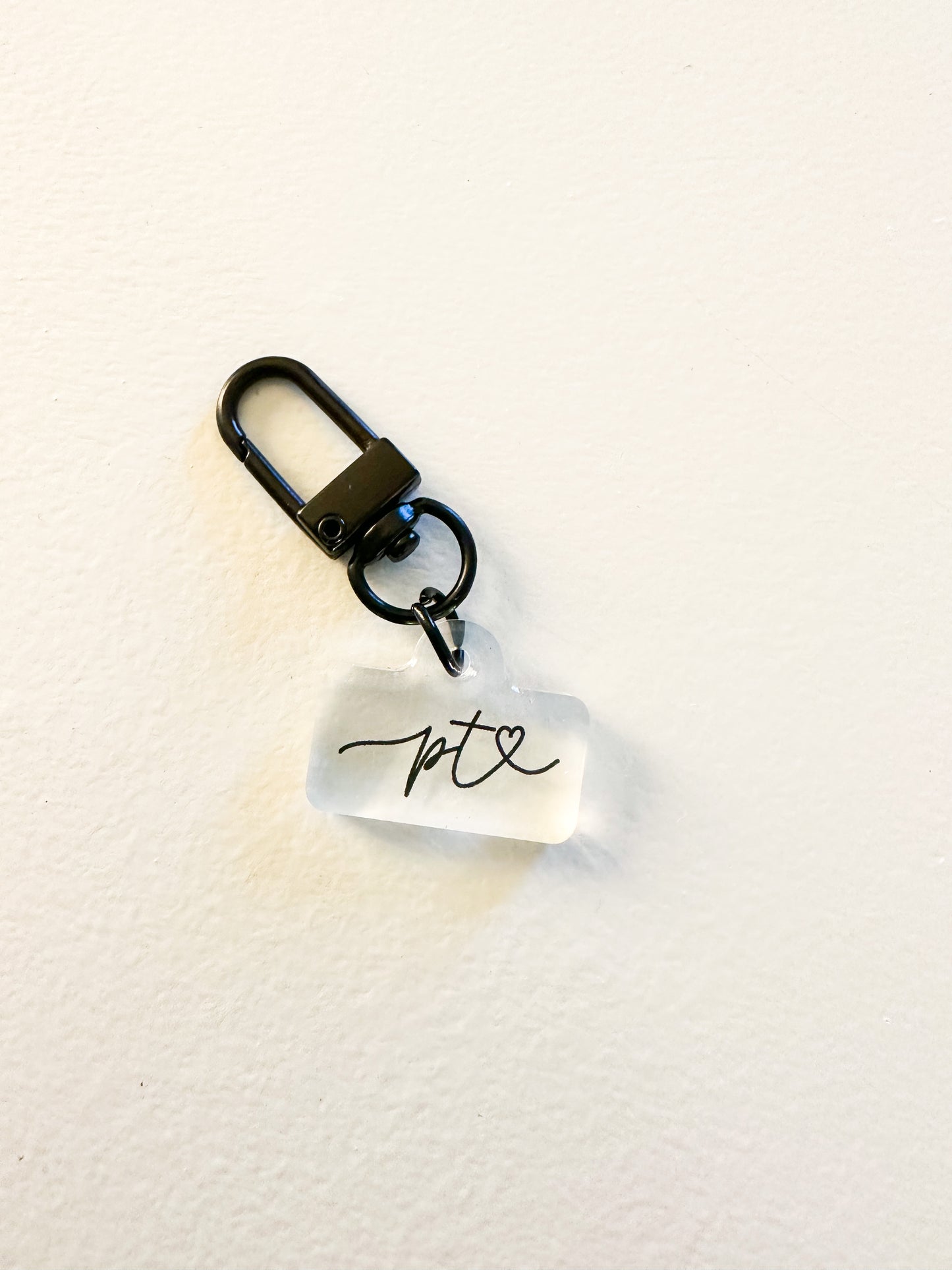 PT Love Script Badge Charm