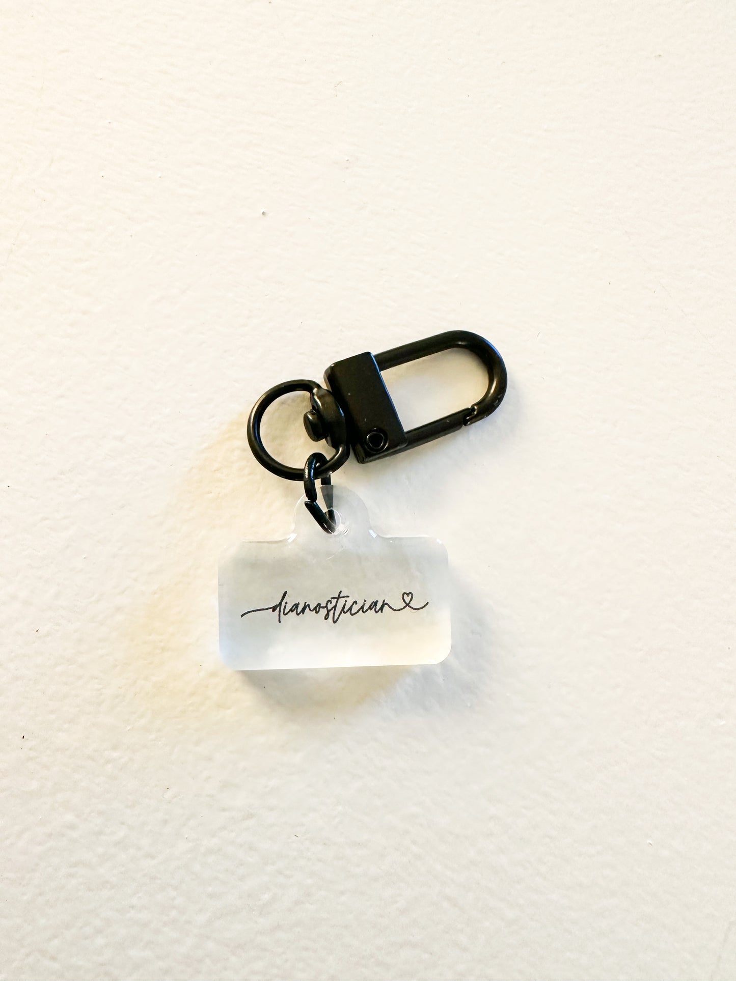 Diagnostician Love Script Badge Charm