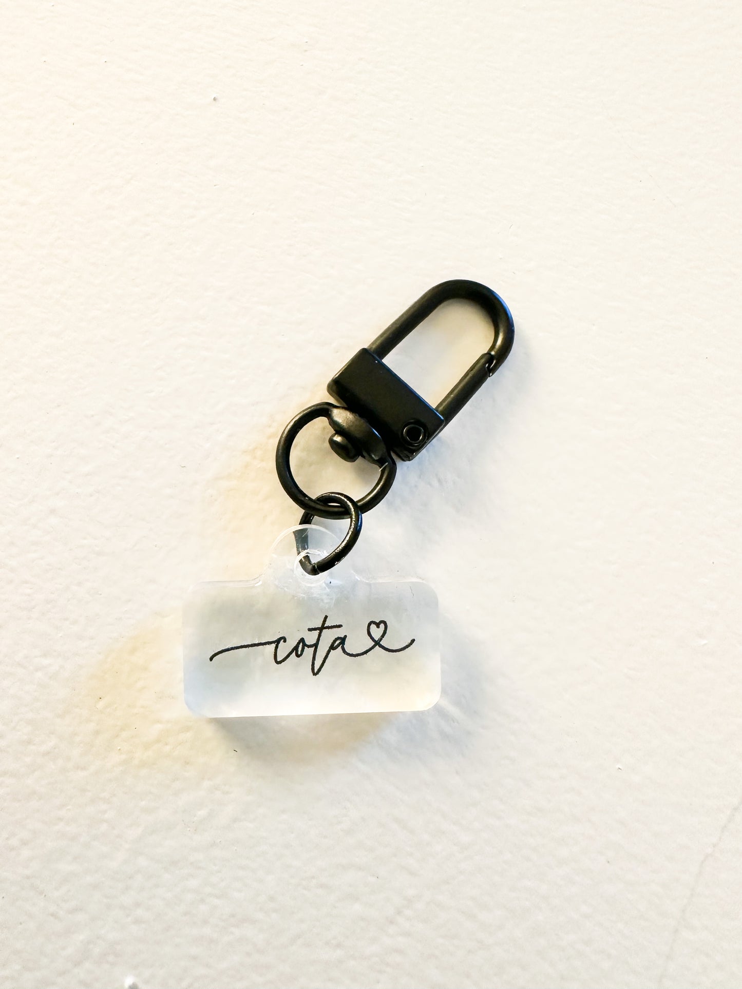 COTA Love Script Badge Charm