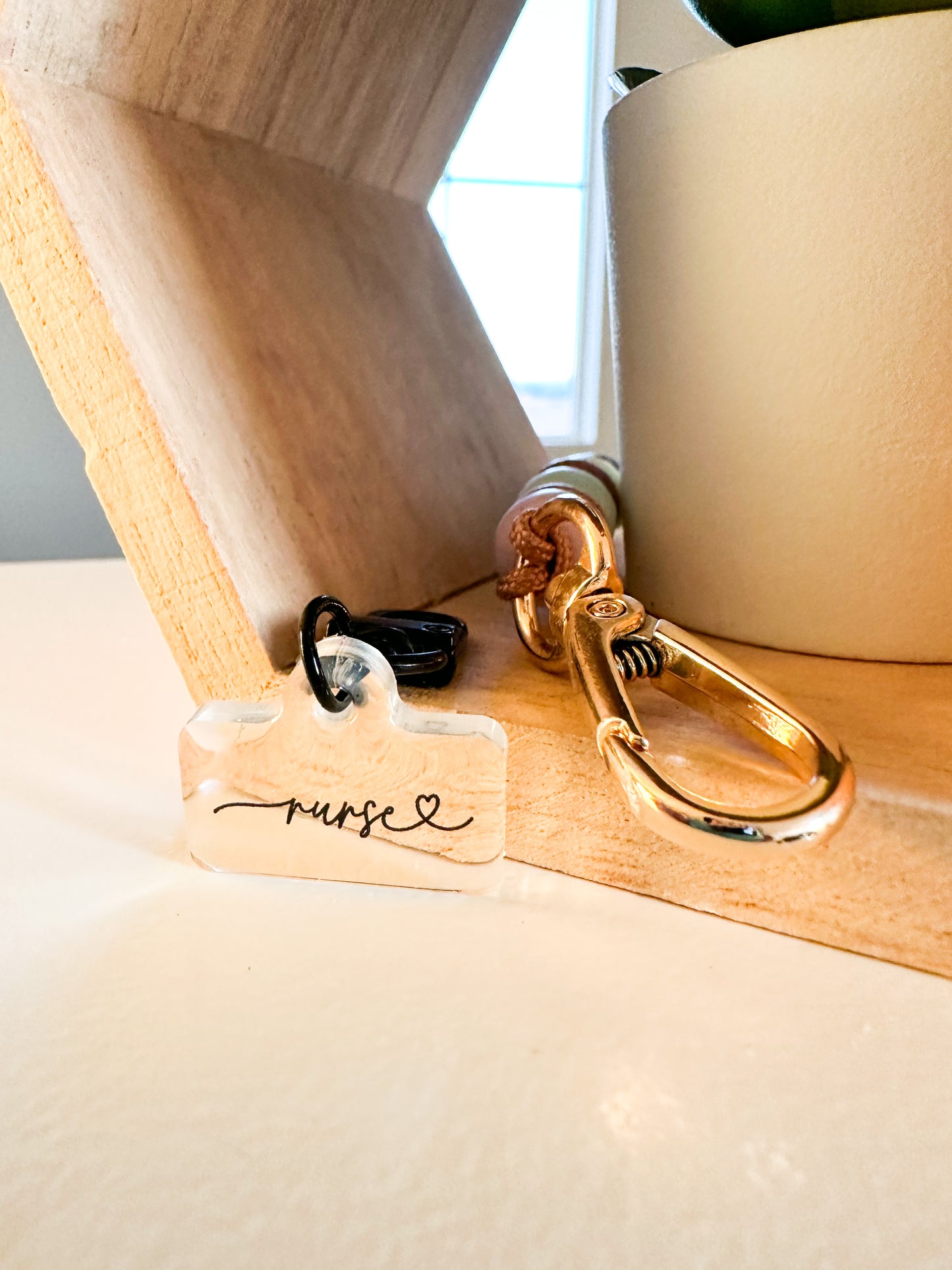 Nurse Love Script Badge Charm